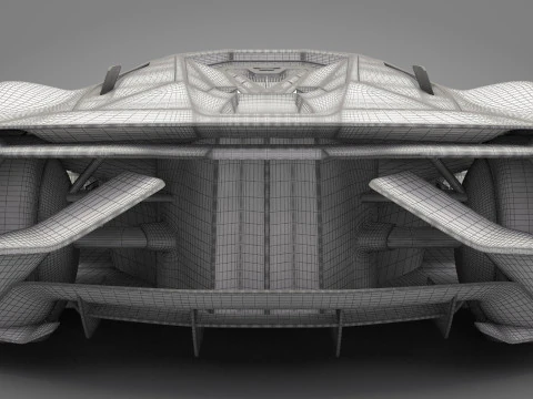 Generic Sport Car 01 3D Model