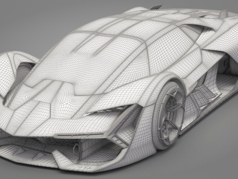 Generic Sport Car 01 3D मॉडल