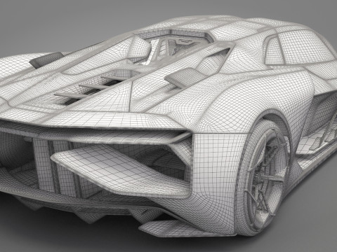 Generic Sport Car 01 3D मॉडल