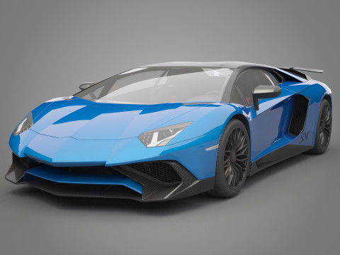 Generic Sport Car 02 3D Model