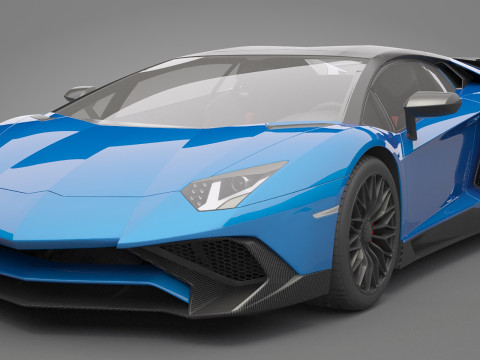 Generic Sport Car 02 3D Model