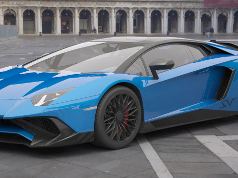 Generic Sport Car 02 3D Model
