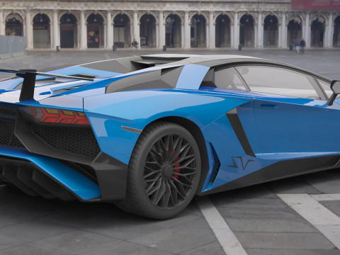 Generic Sport Car 02 3D Model