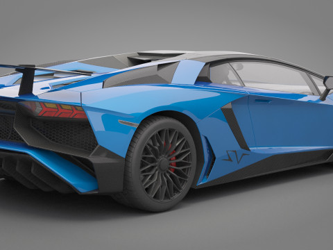 Generic Sport Car 02 3D Model