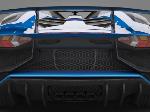 Generic Sport Car 02 3D Model