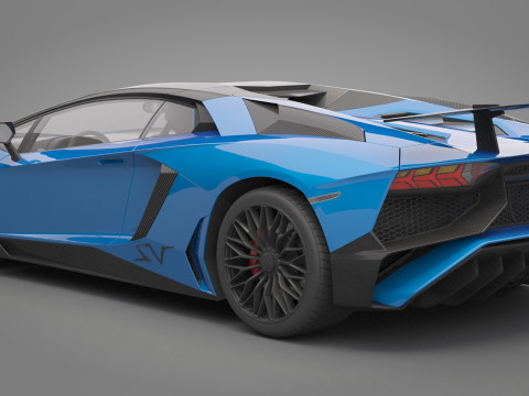 Generic Sport Car 02 3D Model
