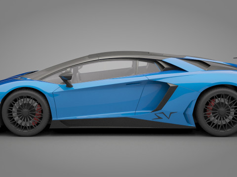 Generic Sport Car 02 3D Model