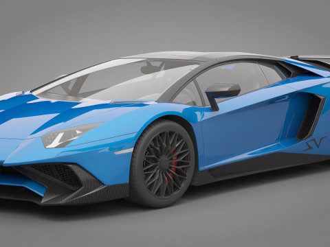 Generic Sport Car 02 3D Model