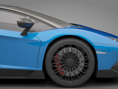 Generic Sport Car 02 3D Model