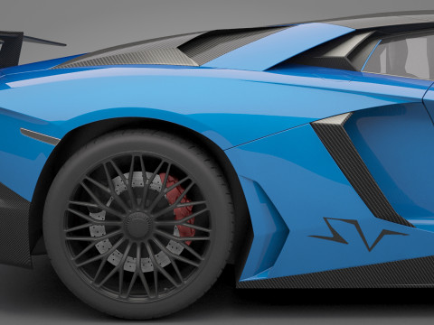 Generic Sport Car 02 3D Model