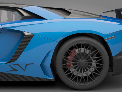 Generic Sport Car 02 3D Model