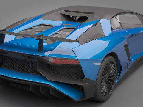 Generic Sport Car 02 3D Model