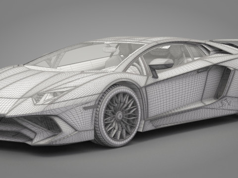 Generic Sport Car 02 3D Model