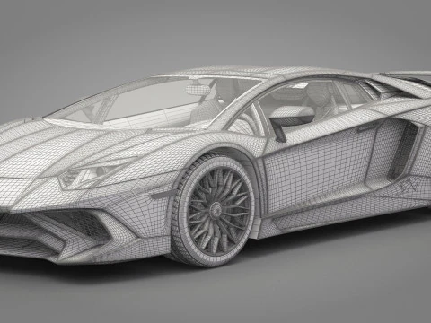 Carro Esportivo Gen&eacute;rico 02 Modelo 3D