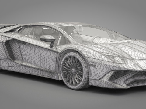 Generic Sport Car 02 3D Model