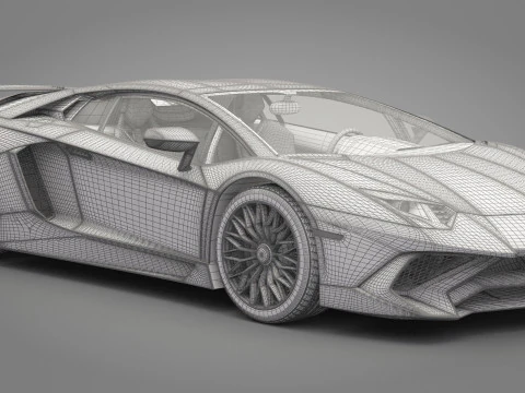 Carro Esportivo Gen&eacute;rico 02 Modelo 3D