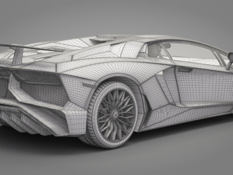 Generic Sport Car 02 3D Model
