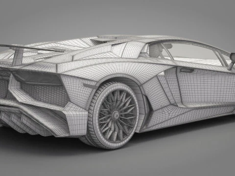Carro Esportivo Gen&eacute;rico 02 Modelo 3D