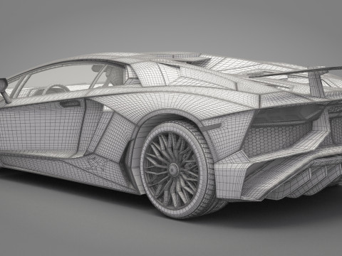Generic Sport Car 02 3D Model