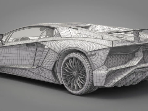 Carro Esportivo Gen&eacute;rico 02 Modelo 3D
