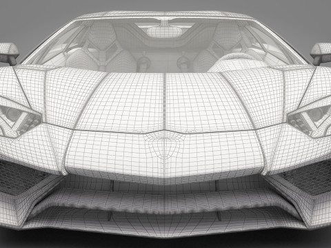 Generic Sport Car 02 3D Model