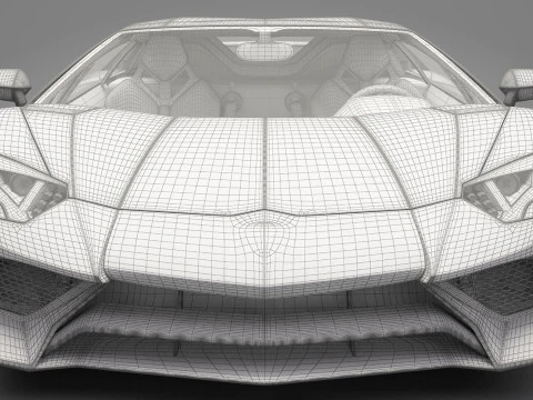 Carro Esportivo Gen&eacute;rico 02 Modelo 3D
