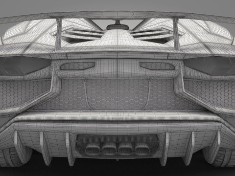 Generic Sport Car 02 3D Model