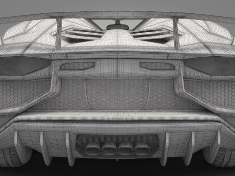 Carro Esportivo Gen&eacute;rico 02 Modelo 3D