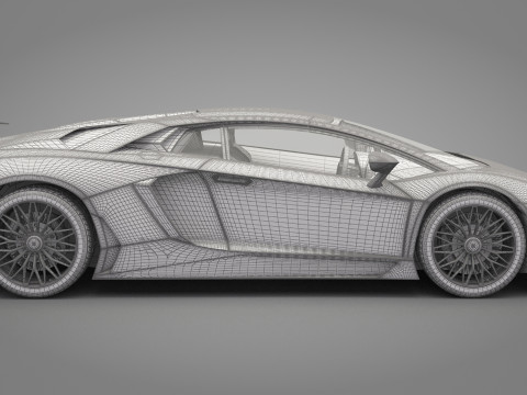 Generic Sport Car 02 3D Model