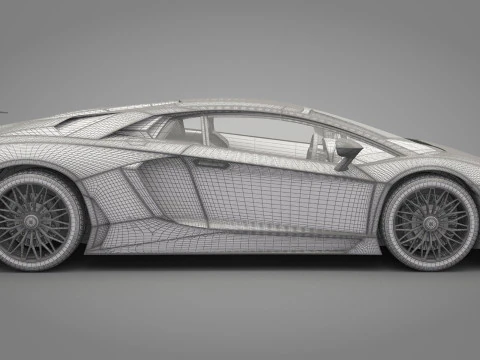 Carro Esportivo Gen&eacute;rico 02 Modelo 3D