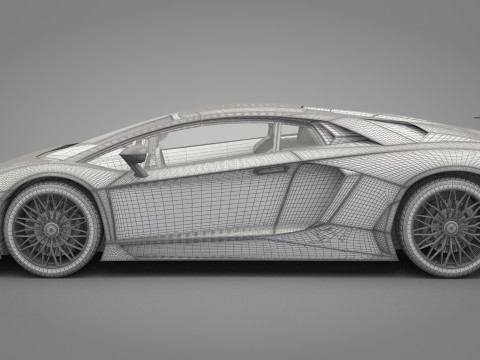 Generic Sport Car 02 3D Model