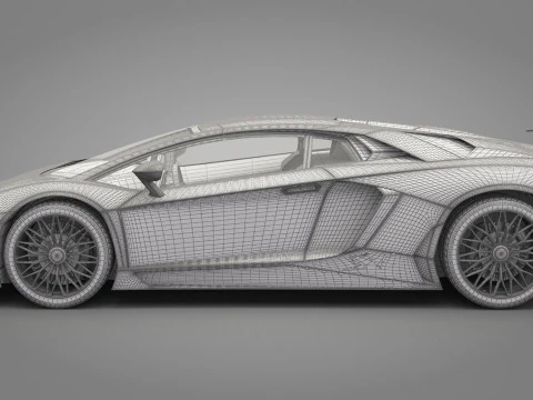 Carro Esportivo Gen&eacute;rico 02 Modelo 3D