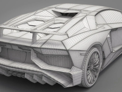 Carro Esportivo Gen&eacute;rico 02 Modelo 3D