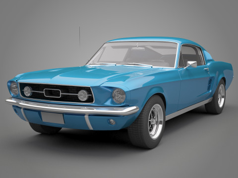 Generic Old Car 02 3D Model