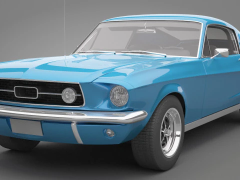 Generic Old Car 02 3D Model