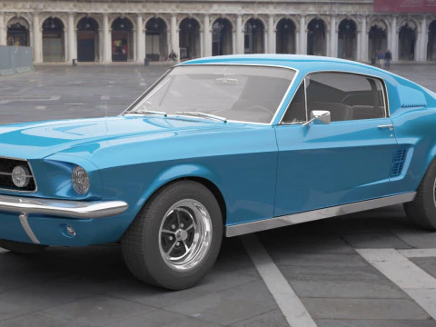 Generic Old Car 02 3D Model