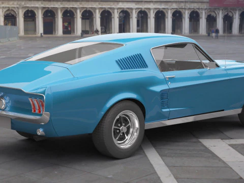 Generic Old Car 02 3D Model