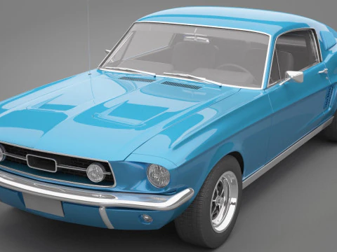 Generic Old Car 02 3D Model