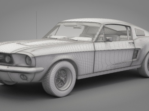 Generic Old Car 02 3Dモデル