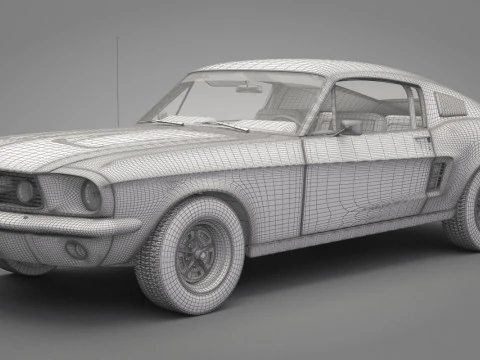 Generic Old Car 02 3D Model