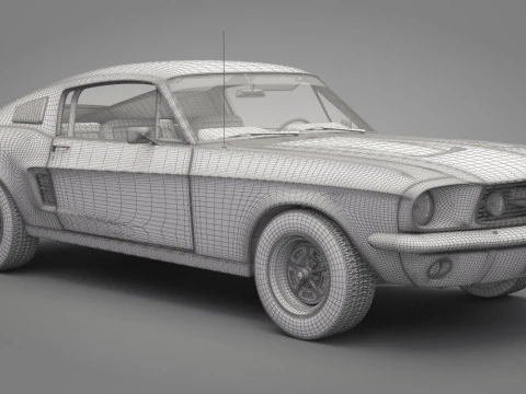 Generic Old Car 02 3D Model