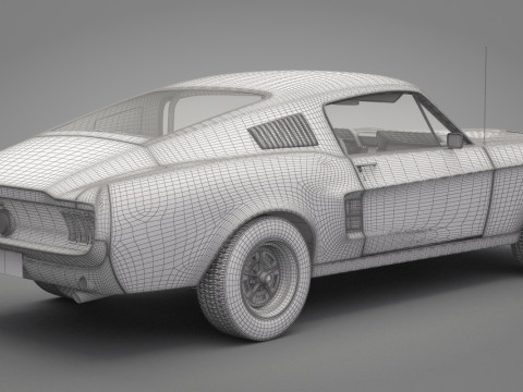 Generic Old Car 02 3Dモデル