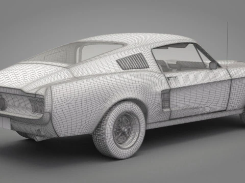 Generic Old Car 02 3D Model
