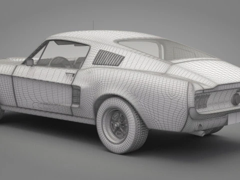 Generic Old Car 02 3D Model