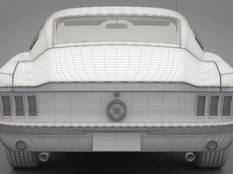 Generic Old Car 02 3D Model