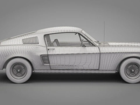 Generic Old Car 02 3D Model