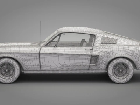 Generic Old Car 02 3D Model