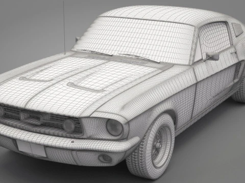 Generic Old Car 02 3D Model