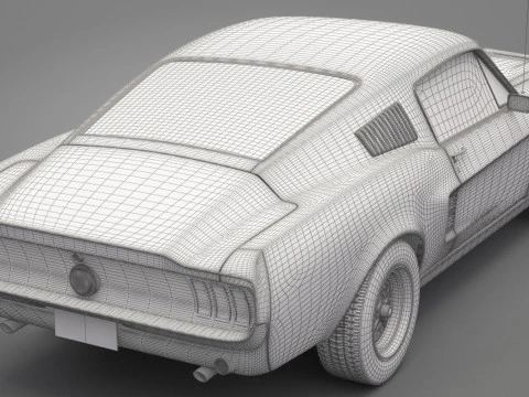 Generic Old Car 02 3D Model