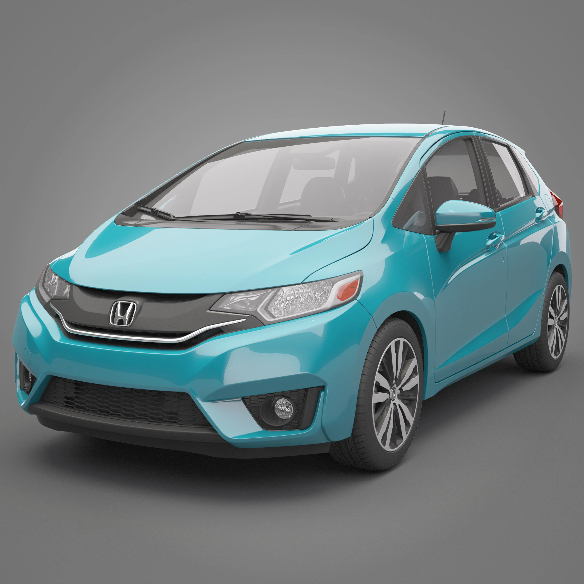 Honda Fit 2015 3D Model .c4d .max .obj .3ds .fbx .stl .blend